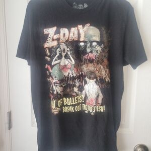 Mens BBJLIFE Z Day Out Of Bullets Short Sleeve Crew Neck T-shirt SZ M